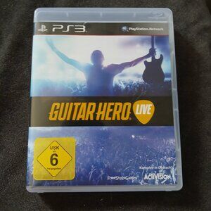 Guitar Hero Live game and dongle for PS3